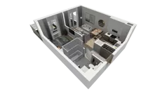 2 pokoje, mieszkanie 36,47 m², parter, oferta nr B.11, Osiedle Salvia, Warszawa, Białołęka, Kobiałka, ul. Mańkowska