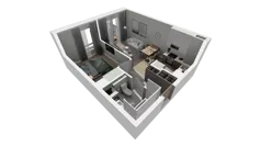 2 pokoje, mieszkanie 36,31 m², piętro 1, oferta nr B.13, Osiedle Salvia, Warszawa, Białołęka, Kobiałka, ul. Mańkowska
