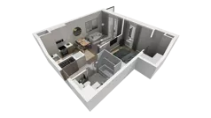 2 pokoje, mieszkanie 38,24 m², piętro 2, oferta nr B.38, Osiedle Salvia, Warszawa, Białołęka, Kobiałka, ul. Mańkowska