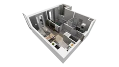 2 pokoje, mieszkanie 38,24 m², piętro 2, oferta nr B.38, Osiedle Salvia, Warszawa, Białołęka, Kobiałka, ul. Mańkowska