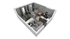 2 pokoje, mieszkanie 36,29 m², piętro 1, oferta nr C.13, Osiedle Salvia, Warszawa, Białołęka, Kobiałka, ul. Mańkowska