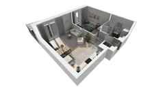 2 pokoje, mieszkanie 45,74 m², parter, oferta nr C.48, Osiedle Salvia, Warszawa, Białołęka, Kobiałka, ul. Mańkowska
