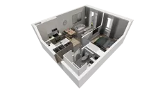 2 pokoje, mieszkanie 36,34 m², piętro 1, oferta nr C.59, Osiedle Salvia, Warszawa, Białołęka, Kobiałka, ul. Mańkowska