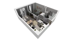 2 pokoje, mieszkanie 36,34 m², piętro 1, oferta nr C.59, Osiedle Salvia, Warszawa, Białołęka, Kobiałka, ul. Mańkowska
