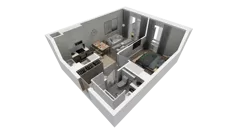 2 pokoje, mieszkanie 36,07 m², piętro 2, oferta nr C.70, Osiedle Salvia, Warszawa, Białołęka, Kobiałka, ul. Mańkowska
