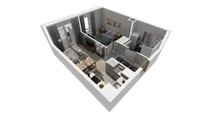 2 pokoje, mieszkanie 36,07 m², piętro 2, oferta nr C.70, Osiedle Salvia, Warszawa, Białołęka, Kobiałka, ul. Mańkowska