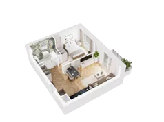 2 pokoje, mieszkanie 41,79 m², piętro 1, oferta nr 18, UNO Bemowo, Warszawa, Bemowo, Bemowo-Lotnisko, ul. Powstańców Śląskich