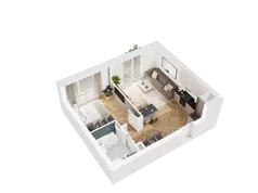 2 pokoje, mieszkanie 41,79 m², piętro 1, oferta nr 18, UNO Bemowo, Warszawa, Bemowo, Bemowo-Lotnisko, ul. Powstańców Śląskich