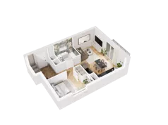 2 pokoje, mieszkanie 40,26 m², piętro 5, oferta nr 35, UNO Bemowo, Warszawa, Bemowo, Bemowo-Lotnisko, ul. Powstańców Śląskich