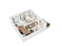 2 pokoje, mieszkanie 37,61 m², piętro 5, oferta nr 37, UNO Bemowo, Warszawa, Bemowo, Bemowo-Lotnisko, ul. Powstańców Śląskich