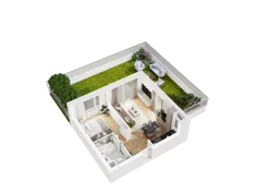 2 pokoje, mieszkanie 37,36 m², parter, oferta nr 49, UNO Bemowo, Warszawa, Bemowo, Bemowo-Lotnisko, ul. Powstańców Śląskich
