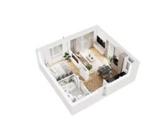 2 pokoje, mieszkanie 37,39 m², piętro 1, oferta nr 55, UNO Bemowo, Warszawa, Bemowo, Bemowo-Lotnisko, ul. Powstańców Śląskich