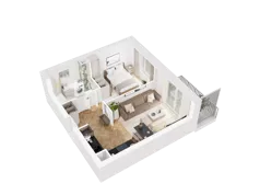 2 pokoje, mieszkanie 37,89 m², piętro 2, oferta nr 09, UNO Bemowo, Warszawa, Bemowo, Bemowo-Lotnisko, ul. Powstańców Śląskich