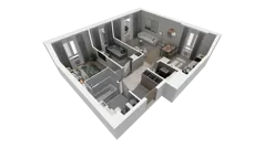 3 pokoje, mieszkanie 60,34 m², parter, oferta nr A.02, Osiedle Salvia, Warszawa, Białołęka, Kobiałka, ul. Mańkowska