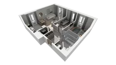 3 pokoje, mieszkanie 60,32 m², piętro 1, oferta nr A.15, Osiedle Salvia, Warszawa, Białołęka, Kobiałka, ul. Mańkowska