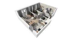 3 pokoje, mieszkanie 60,32 m², piętro 1, oferta nr A.15, Osiedle Salvia, Warszawa, Białołęka, Kobiałka, ul. Mańkowska