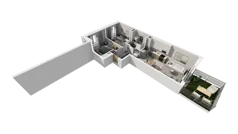 3 pokoje, mieszkanie 53,13 m², parter, oferta nr C.10, Osiedle Salvia, Warszawa, Białołęka, Kobiałka, ul. Mańkowska
