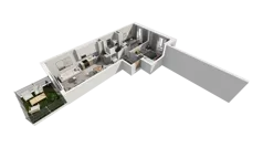 3 pokoje, mieszkanie 53,13 m², parter, oferta nr C.43, Osiedle Salvia, Warszawa, Białołęka, Kobiałka, ul. Mańkowska