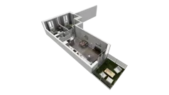 3 pokoje, mieszkanie 53,13 m², parter, oferta nr C.43, Osiedle Salvia, Warszawa, Białołęka, Kobiałka, ul. Mańkowska