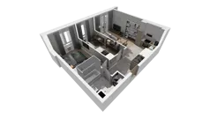 3 pokoje, mieszkanie 51,35 m², piętro 1, oferta nr C.53, Osiedle Salvia, Warszawa, Białołęka, Kobiałka, ul. Mańkowska
