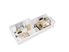 3 pokoje, mieszkanie 62,19 m², piętro 2, oferta nr 20, UNO Bemowo, Warszawa, Bemowo, Bemowo-Lotnisko, ul. Powstańców Śląskich