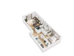 3 pokoje, mieszkanie 62,19 m², piętro 2, oferta nr 20, UNO Bemowo, Warszawa, Bemowo, Bemowo-Lotnisko, ul. Powstańców Śląskich