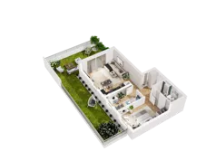 3 pokoje, mieszkanie 63,55 m², parter, oferta nr 50, UNO Bemowo, Warszawa, Bemowo, Bemowo-Lotnisko, ul. Powstańców Śląskich