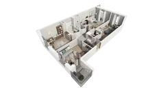4 pokoje, mieszkanie 73,98 m², piętro 2, oferta nr C.35, Osiedle Salvia, Warszawa, Białołęka, Kobiałka, ul. Mańkowska