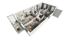 4 pokoje, mieszkanie 73,81 m², piętro 1, oferta nr C.50, Osiedle Salvia, Warszawa, Białołęka, Kobiałka, ul. Mańkowska