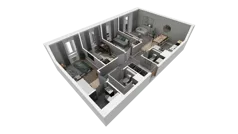 4 pokoje, mieszkanie 71,05 m², piętro 1, oferta nr C.54, Osiedle Salvia, Warszawa, Białołęka, Kobiałka, ul. Mańkowska