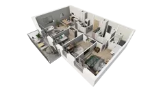 4 pokoje, mieszkanie 71,05 m², piętro 1, oferta nr C.54, Osiedle Salvia, Warszawa, Białołęka, Kobiałka, ul. Mańkowska
