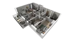 4 pokoje, mieszkanie 75,10 m², piętro 1, oferta nr C.55, Osiedle Salvia, Warszawa, Białołęka, Kobiałka, ul. Mańkowska