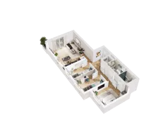 4 pokoje, mieszkanie 79,66 m², piętro 1, oferta nr 56, UNO Bemowo, Warszawa, Bemowo, Bemowo-Lotnisko, ul. Powstańców Śląskich