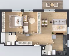 3 pokoje, mieszkanie 68,27 m², piętro 2, oferta nr A.10, Osiedle MONO, Warszawa, Białołęka, Tarchomin, ul. Odkryta 53