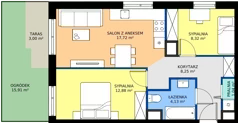 3 pokoje, mieszkanie 52,34 m², parter, oferta nr C.64, Osiedle MONO, Warszawa, Białołęka, Tarchomin, ul. Odkryta 53