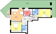 3 pokoje, mieszkanie 72,66 m², parter, oferta nr A.01, Osiedle MONO, Warszawa, Białołęka, Tarchomin, ul. Odkryta 53