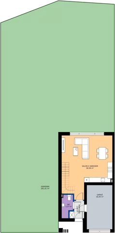 5 pokoi, mieszkanie 123,03 m², parter, oferta nr A.16.31, Parkowe Łany, Łany, ul. Parkowa