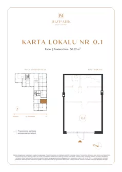 Lokal użytkowy 50,62 m², oferta nr 0.1, Bizpark Poznańska, Skórzewo, ul. Poznańska