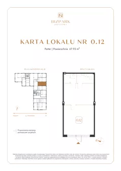 Lokal użytkowy 67,93 m², oferta nr 0.12, Bizpark Poznańska, Skórzewo, ul. Poznańska