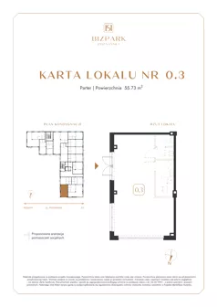 Lokal użytkowy 55,73 m², oferta nr 0.3, Bizpark Poznańska, Skórzewo, ul. Poznańska
