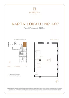 Lokal użytkowy 92,07 m², oferta nr 1.7, Bizpark Poznańska, Skórzewo, ul. Poznańska