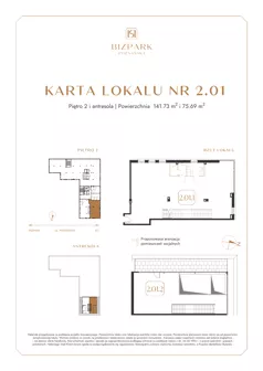 Lokal użytkowy 217,42 m², oferta nr 2.1, Bizpark Poznańska, Skórzewo, ul. Poznańska