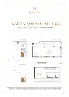 Lokal użytkowy 216,40 m², oferta nr 2.2, Bizpark Poznańska, Skórzewo, ul. Poznańska