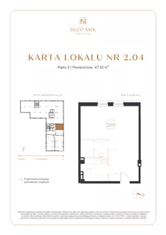 Lokal użytkowy 47,53 m², oferta nr 2.4, Bizpark Poznańska, Skórzewo, ul. Poznańska