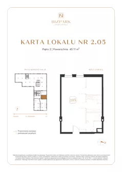 Lokal użytkowy 45,11 m², oferta nr 2.5, Bizpark Poznańska, Skórzewo, ul. Poznańska