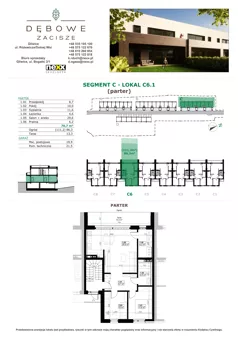 3 pokoje, mieszkanie 70,50 m², parter, oferta nr C6.1, Dębowe Zacisze, Gliwice, Wójtowa Wieś, ul. Dolnej Wsi