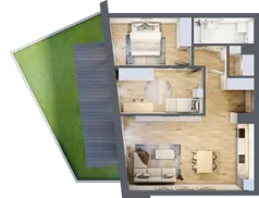 3 pokoje, mieszkanie 69,95 m², parter, oferta nr VB.0.01, Vanda Park, Chorzów, Chorzów II, ul. Wandy 66
