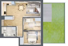 3 pokoje, mieszkanie 58,13 m², parter, oferta nr VB.0.05, Vanda Park, Chorzów, Chorzów II, ul. Wandy 66