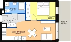 2 pokoje, mieszkanie 41,09 m², piętro 5, oferta nr VB.5.04, Vanda Park, Chorzów, Chorzów II, ul. Wandy 66