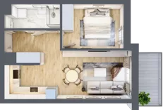 2 pokoje, mieszkanie 41,04 m², piętro 5, oferta nr VB.5.06, Vanda Park, Chorzów, Chorzów II, ul. Wandy 66